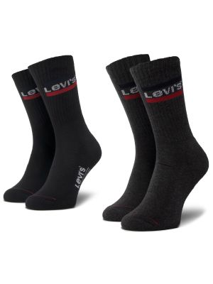Ψηλές κάλτσες Levi's μαύρο