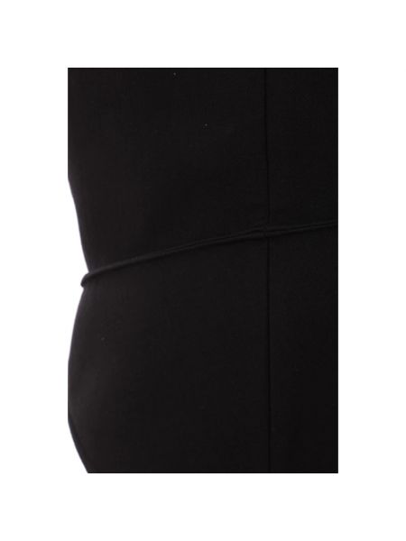 Falda midi de algodón asimétrica Bottega Veneta negro