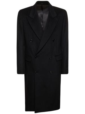 Kašmírový kabát Lardini čierna