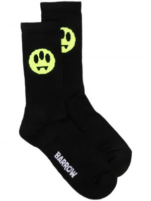 Ponožky s výšivkou Barrow černé