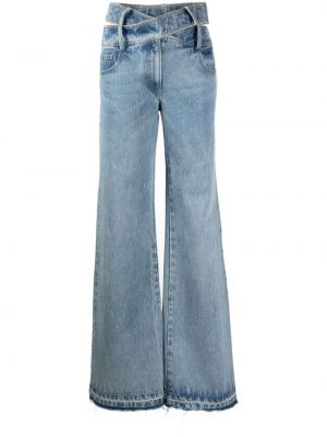 Voľné džínsy s vysokým pásom Monse modrá