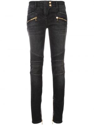 Skinny jeans Balmain schwarz
