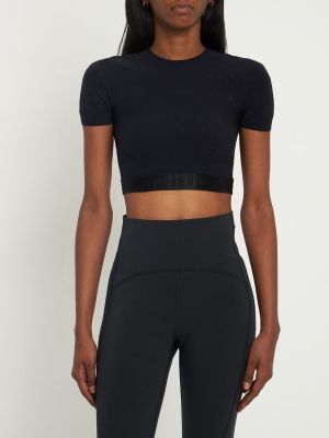 Crop top w grochy Wolford
