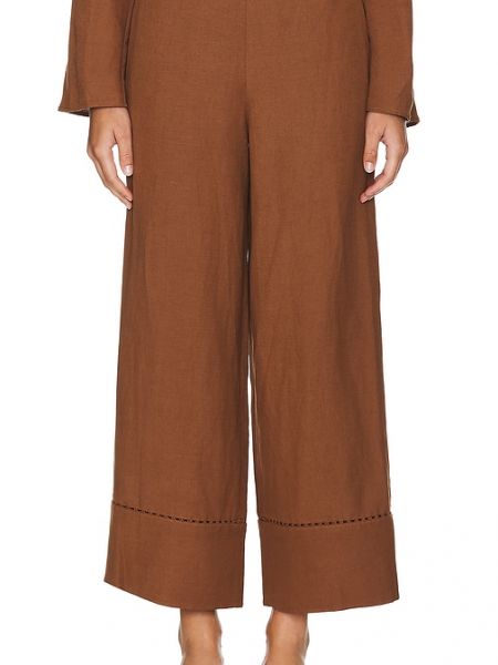 Pantalones rectos Simkhai marrón
