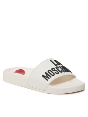 Sandale Love Moschino alb