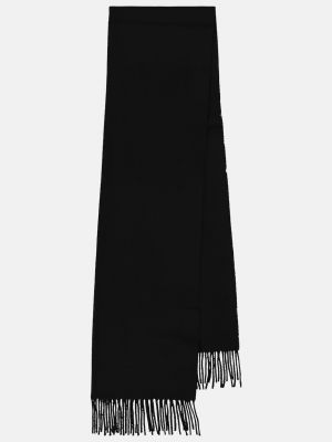 Шерстяной шарф Toteme черный