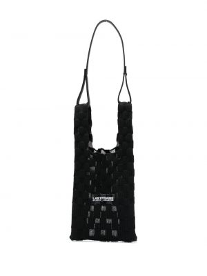 Transparente shopper handtasche Lastframe schwarz