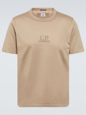 Bavlnené tričko C.p. Company béžová