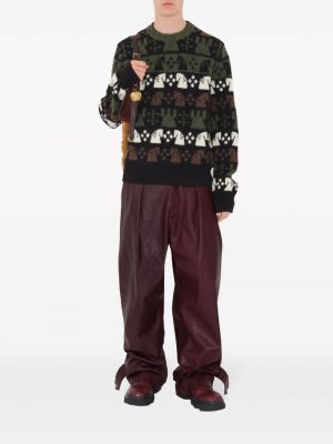 Vilnonis megztinis Burberry juoda