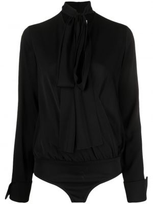 Блуза с панделка Sportmax черно