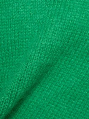 Oversized vlnený sveter Represent zelená