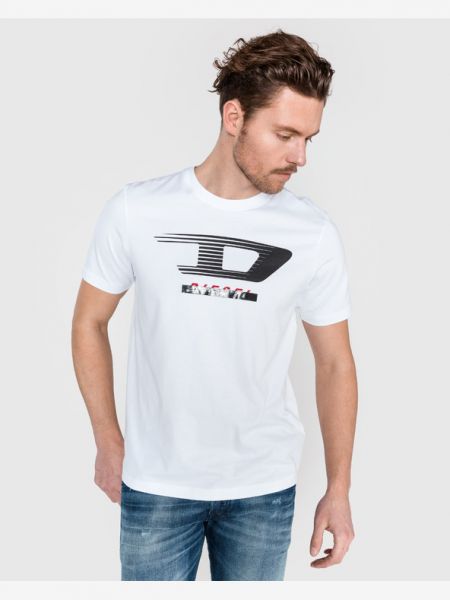 T-shirt Diesel, biały