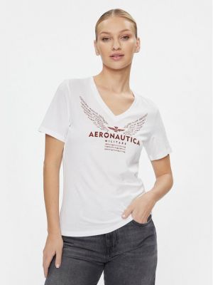 Priliehavé tričko Aeronautica Militare biela