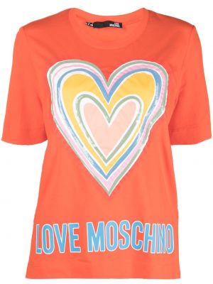 Camicia Love Moschino, arancione
