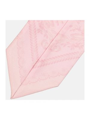 Pañuelo de seda de seda Versace rosa