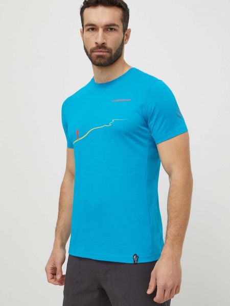 Koszulka z nadrukiem La Sportiva niebieska