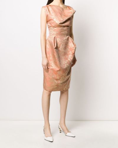 Drapované žakárové šaty Vivienne Westwood Pre-owned
