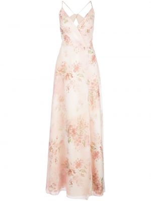 Floral stroppekjole Marchesa Notte Bridesmaids rosa