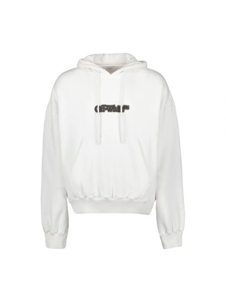 Oversize hoodie Off-white weiß