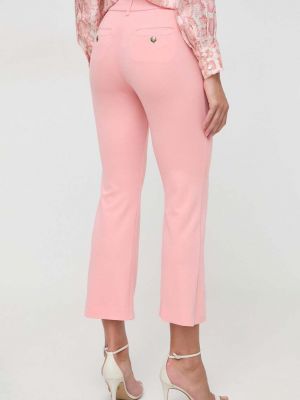 Spodnie z wysoką talią Marella różowe