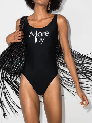 Raštuotas maudymosi kostiumėlis More Joy juoda
