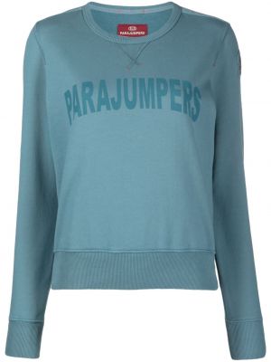 Sweatshirt aus baumwoll mit print Parajumpers blau