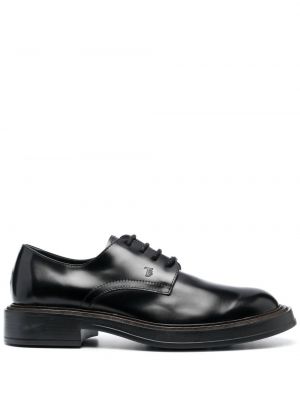 Nėriniuotos iš natūralios odos oksfordo batai su raišteliais Tod's juoda