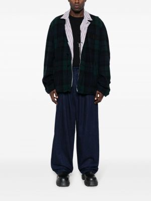 Jeans en coton large Yohji Yamamoto bleu