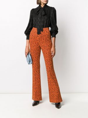 Pantalones leopardo Miu Miu naranja