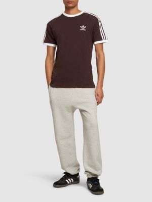 Svītrainas kokvilnas t-krekls Adidas Originals