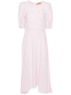 Sukienka midi z krepy N°21 różowa