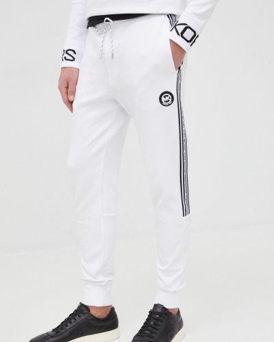 Панталон с апликация Michael Kors бяло