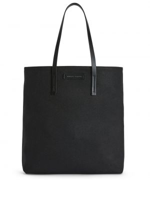 Δερμάτινη τσάντα shopper Giuseppe Zanotti μαύρο