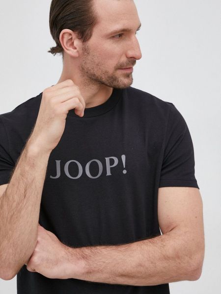 Тениска с дълъг ръкав с принт Joop! черно