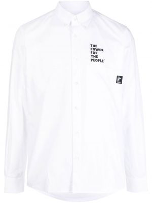 Camicia con stampa The Power For The People bianco