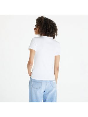 Slim fit skinny džíny s krátkými rukávy Tommy Hilfiger bílé