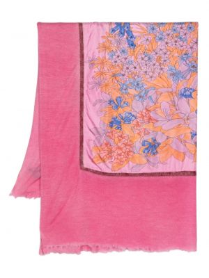 Кашмирен шал с принт Avant Toi розово