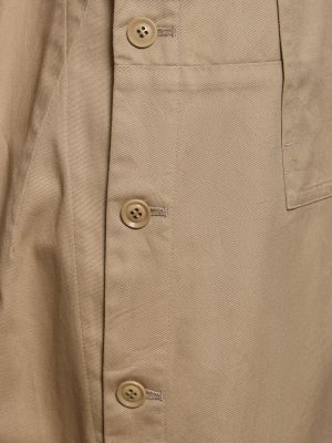 Vestito lungo di cotone Yohji Yamamoto beige
