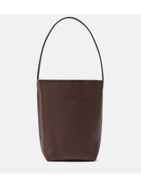 Læder shopping bag The Row brun