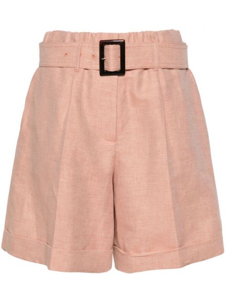 Plisirane kratke hlače Lorena Antoniazzi ružičasta