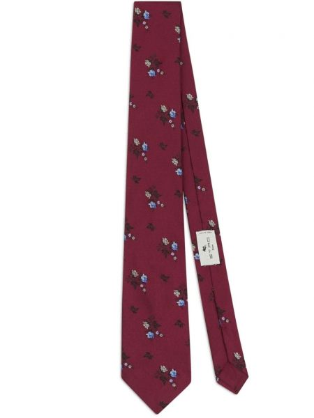 Jacquard svilena kravata s cvjetnim printom Etro
