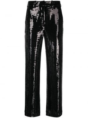 Pantaloni con paillettes Seventy nero