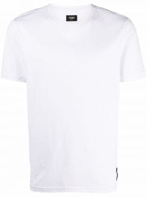Camiseta con lunares Fendi blanco