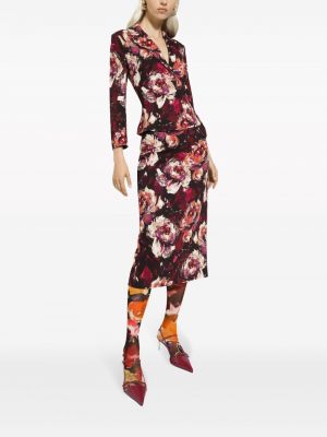 Pouzdrová sukně s potiskem Dolce & Gabbana