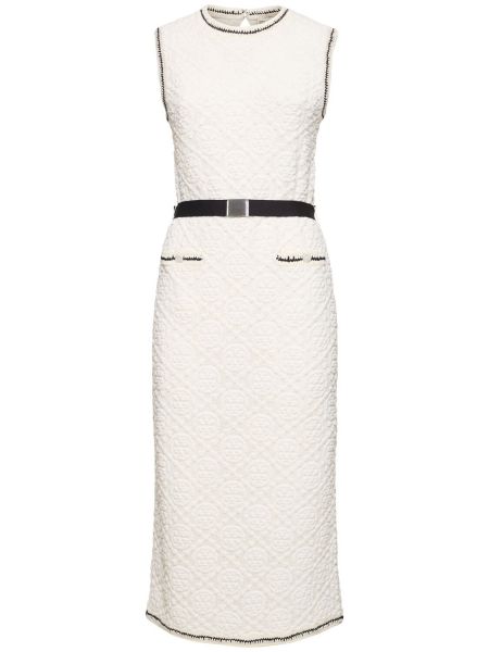 Strikket bomull dress Tory Burch hvit