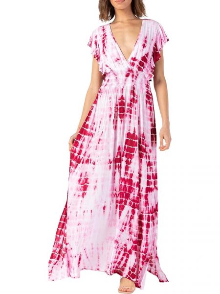 Длинное платье Tiare Hawaii розовое