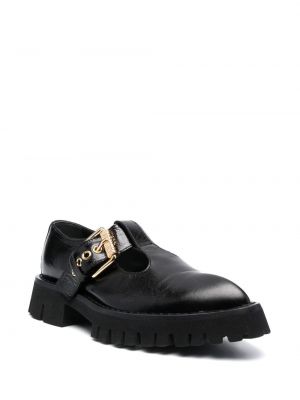 Nahast loafer-kingad Moschino must