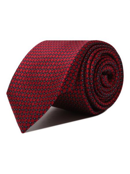 Шелковый галстук Zilli серый