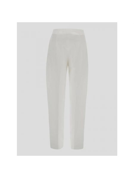 Pantalones rectos de cintura baja Sportmax blanco