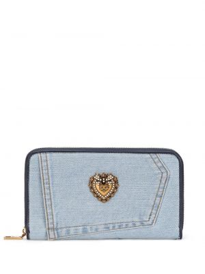 Modrá peněženka na zip Dolce & Gabbana
